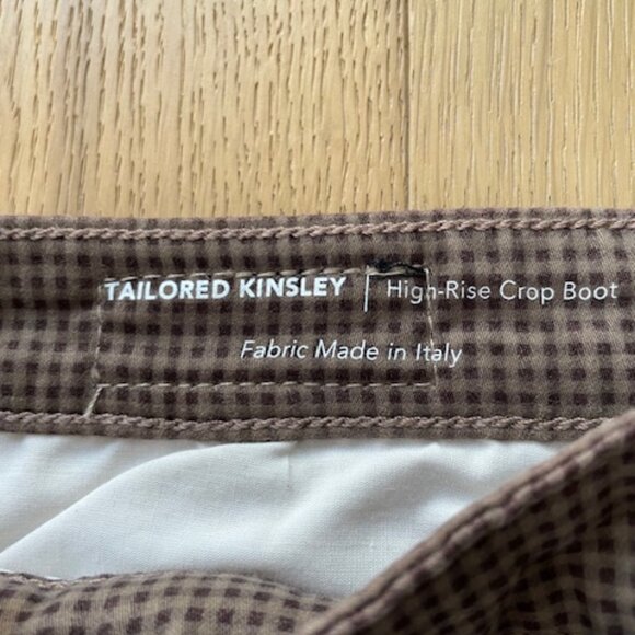 NWT Ag Tailored Kinsley Sueded Sateen High Rise Crop Pant Size 26 - Picture 4 of 6